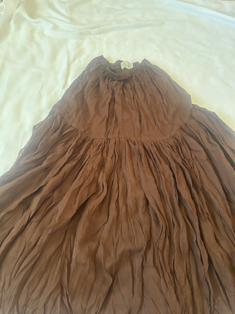 This and That 100% silk  fairy maxi skirt